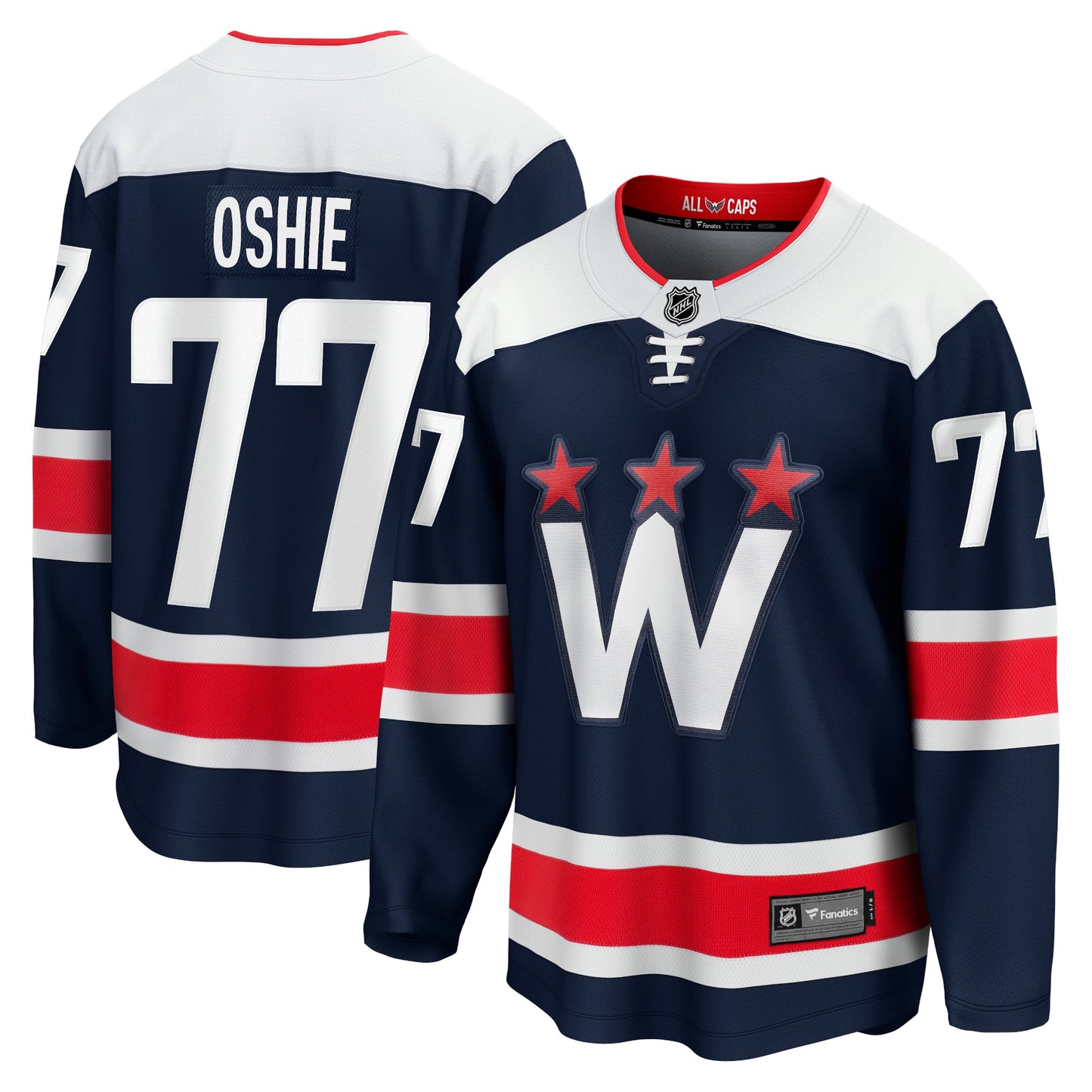 TJ Oshie Washington Capitals Fanatics Branded 2020/21 Alternate Premier Breakaway Player Jersey - Navy