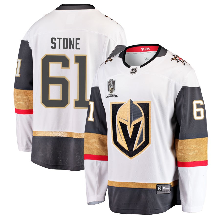 Mark Stone  Vegas Golden Knights Fanatics Branded 2023 Stanley Cup Champions Away Breakaway Jersey - White