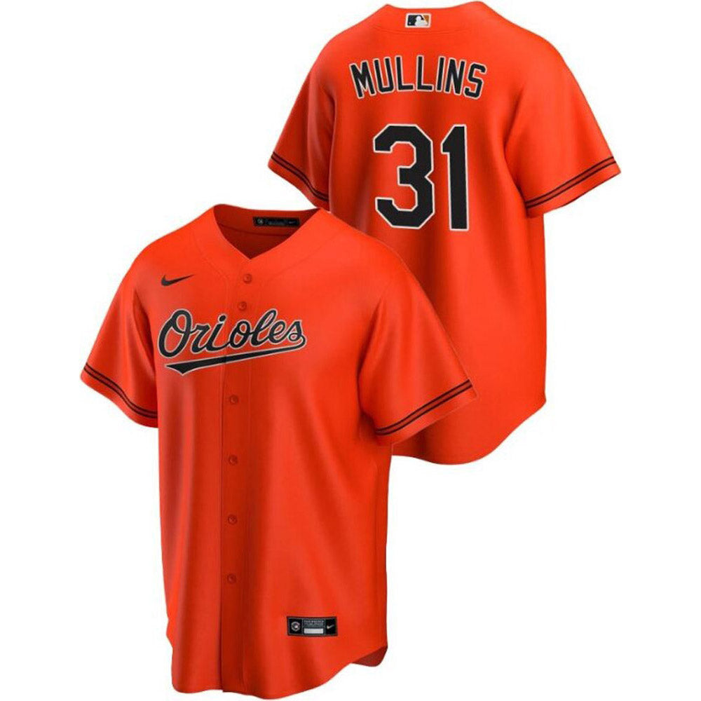 Men's Baltimore Orioles Cedric Mullins Cool Base Replica Alternate Jersey - Orange