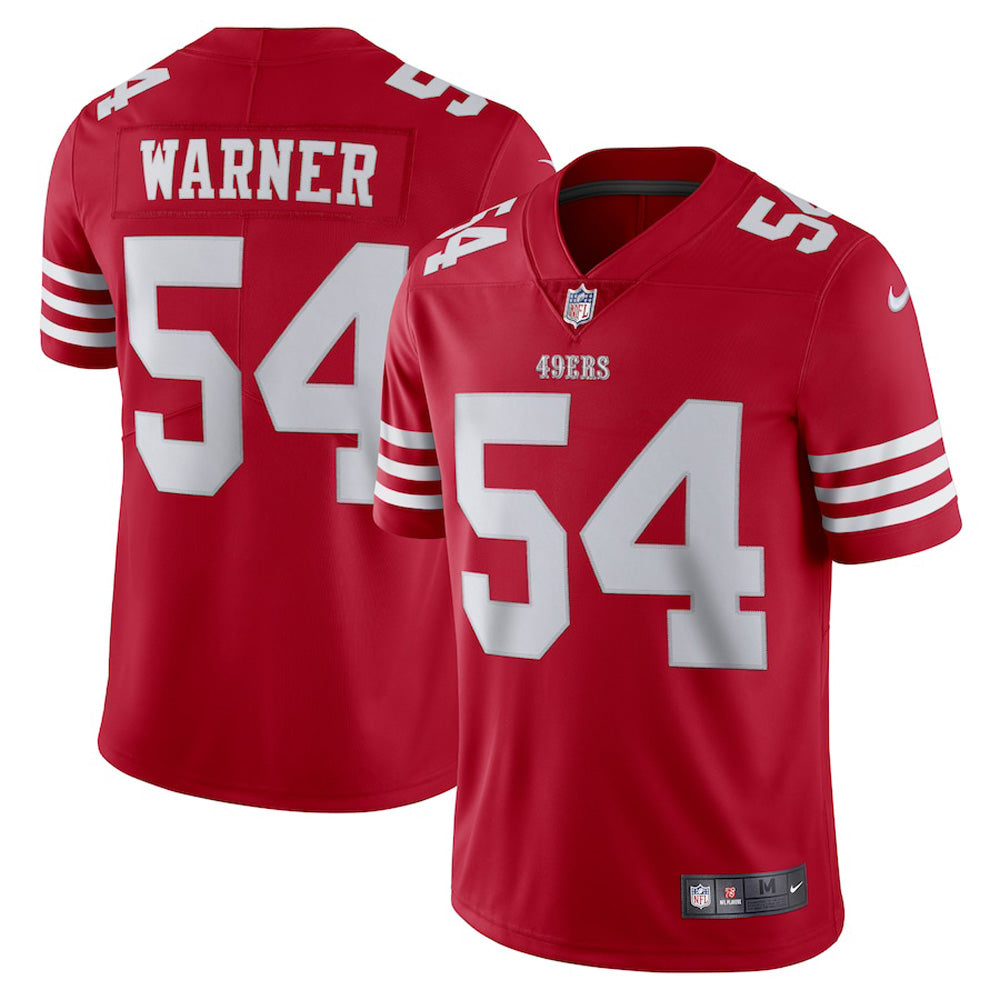 Men's San Francisco 49ers Fred Warner Vapor Jersey - Scarlet