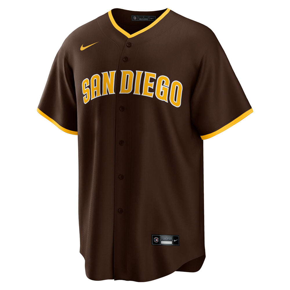 Men's San Diego Padres Yu Darvish Alternate Player Jersey - Brown