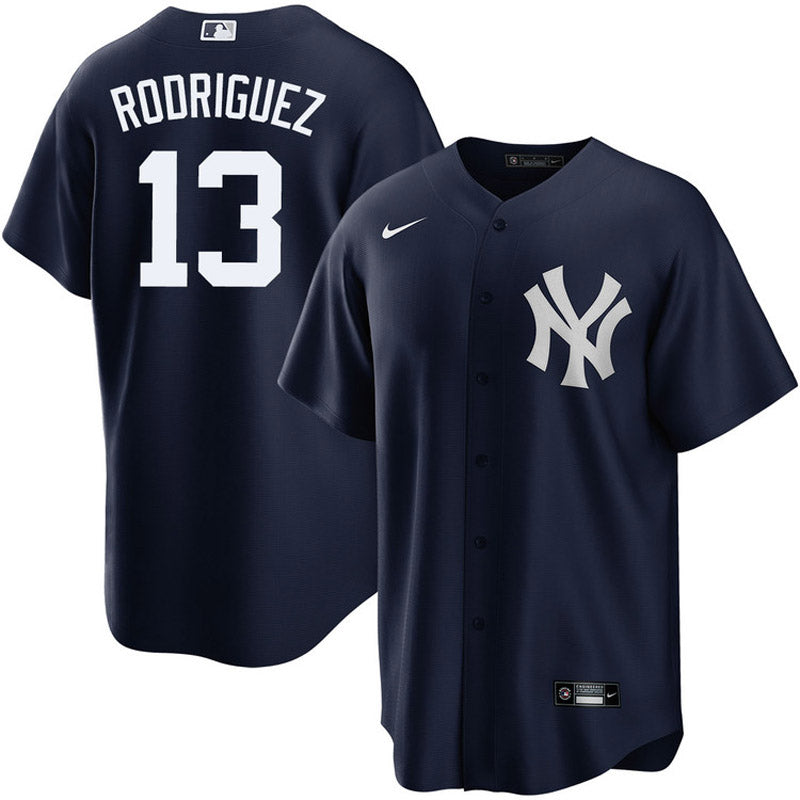Men's New York Yankees Alex Rodriguez Player Name Replica Alternate Jersey - Navy
