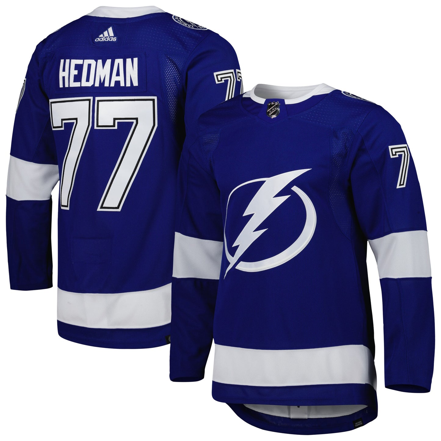 Victor Hedman Tampa Bay Lightning adidas Home Primegreen Authentic Pro Player Jersey - Blue