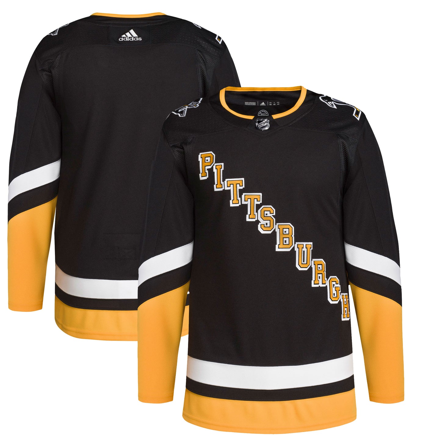 Pittsburgh Penguins adidas 2021/22 Alternate Primegreen Authentic Pro Jersey - Black